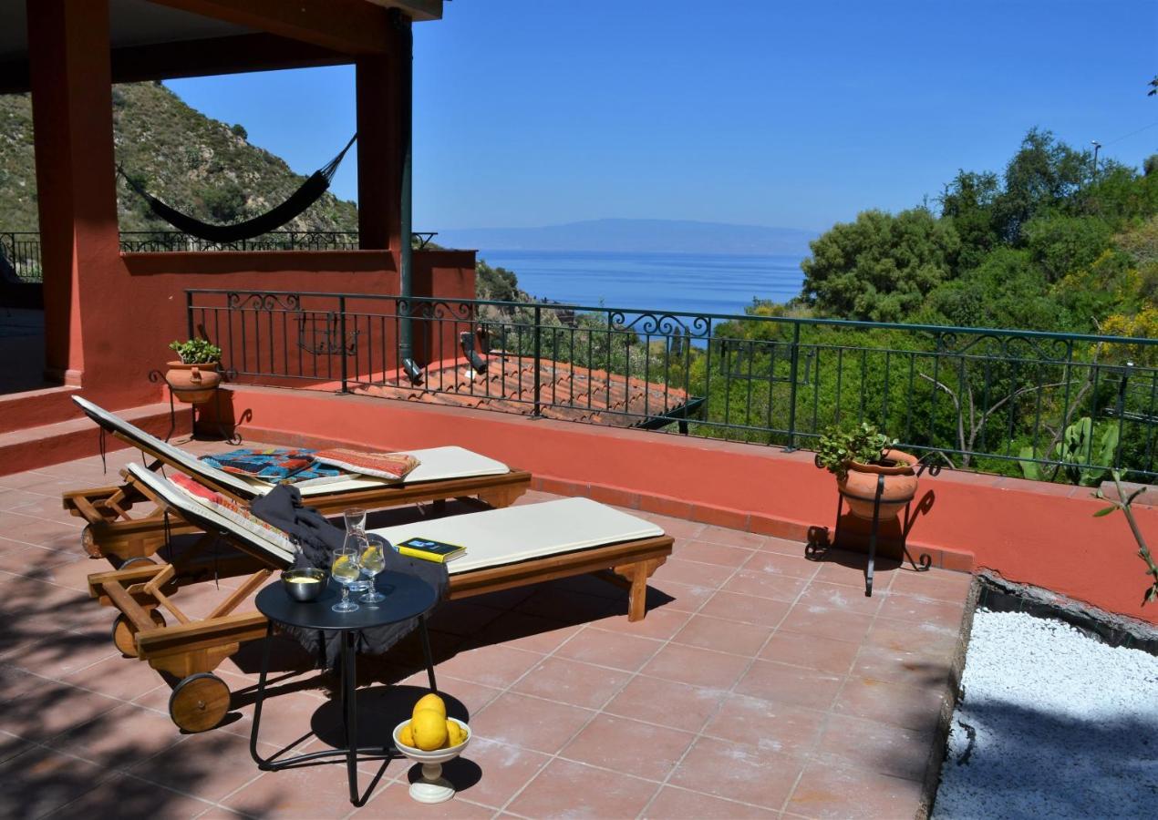 Villa Vittorio - Splendid Panoramic Sea View Terrace Taormina Exterior foto