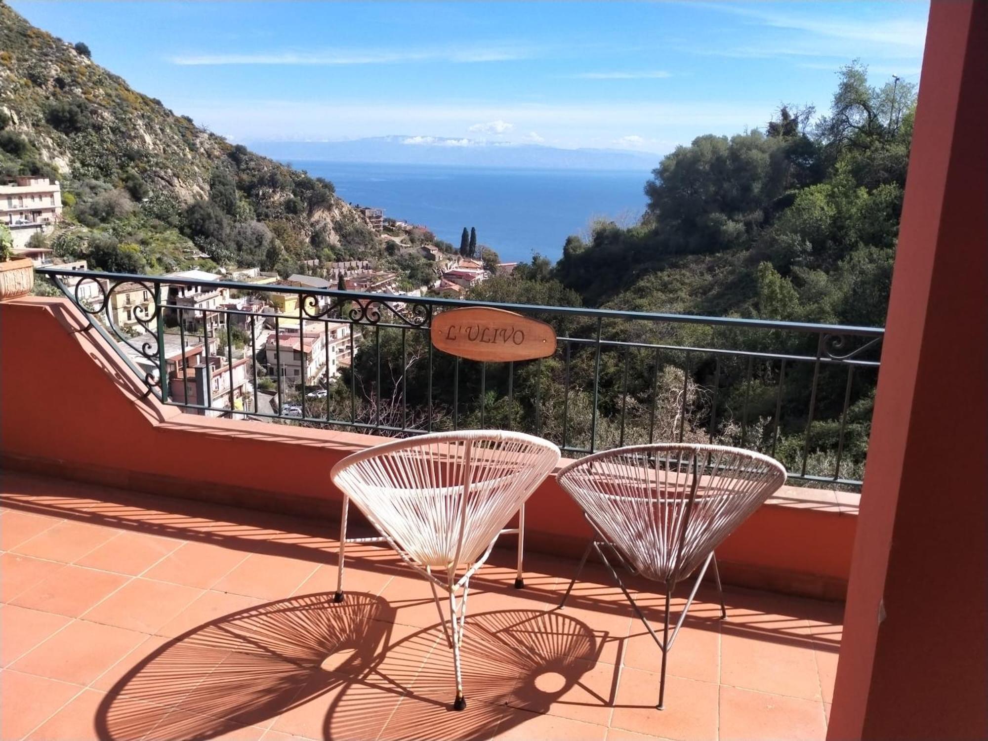 Villa Vittorio - Splendid Panoramic Sea View Terrace Taormina Exterior foto